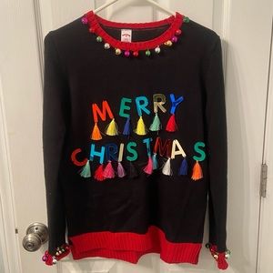 “Ugly” Christmas Sweater with Tassels